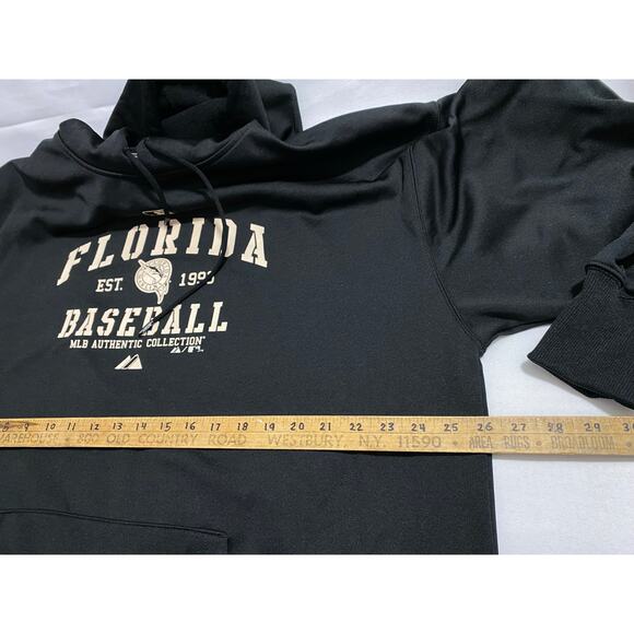 Florida Marlins MLB Authentic Hoodie — Black Neck EST. 1993 Graphic (Size XL) - Picture 5 of 8